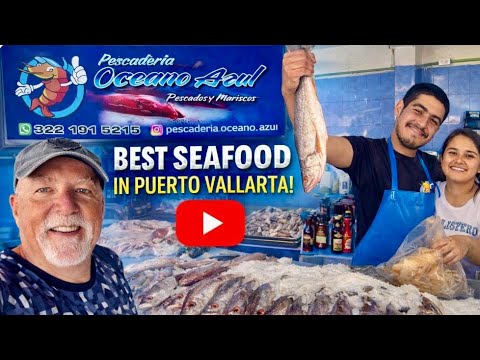 Fresh Seafood at Pescadería Oceano Azul 🦐 My Go-To Spot in Puerto Vallarta!