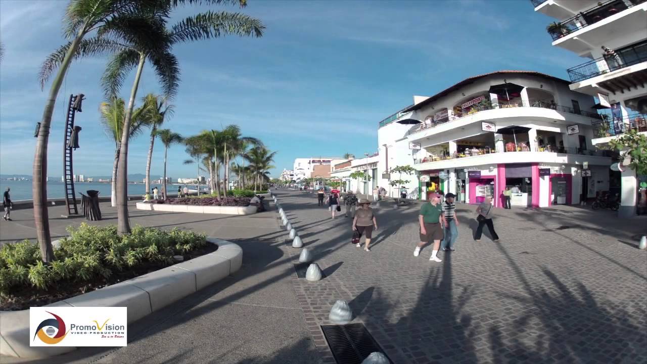 Travel Video Puerto Vallarta Malecon Sunrise Sunset Tourism Video Production Photo