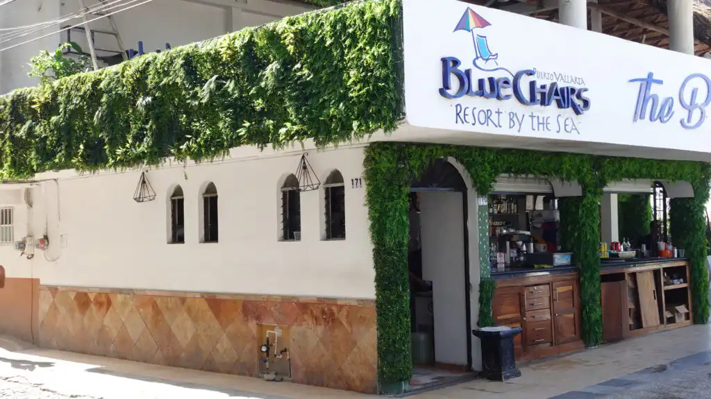 Puerto Vallarta Beach Club Restaurants & Bars Blue Chairs