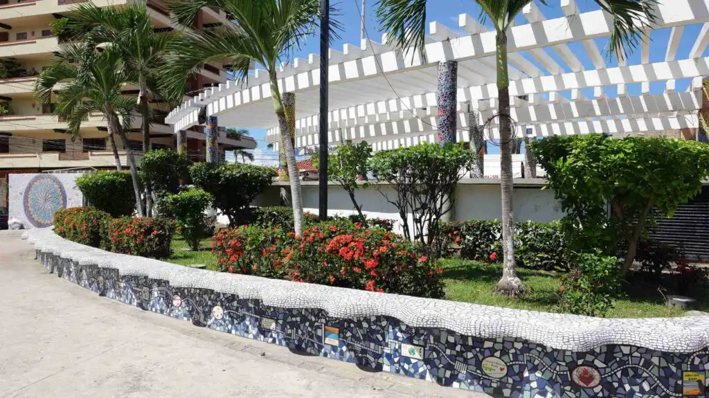 The Mosaic Park in the Romantic Zone of Puerto Vallarta (El Parque de los Azulejos)