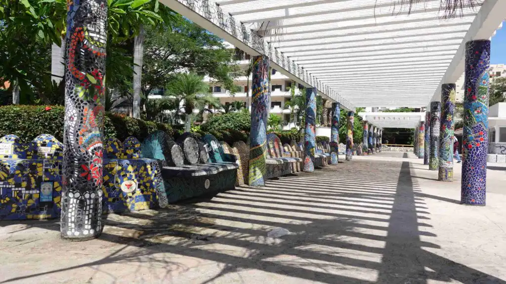 The Mosaic Park in the Romantic Zone of Puerto Vallarta (El Parque de los Azulejos)