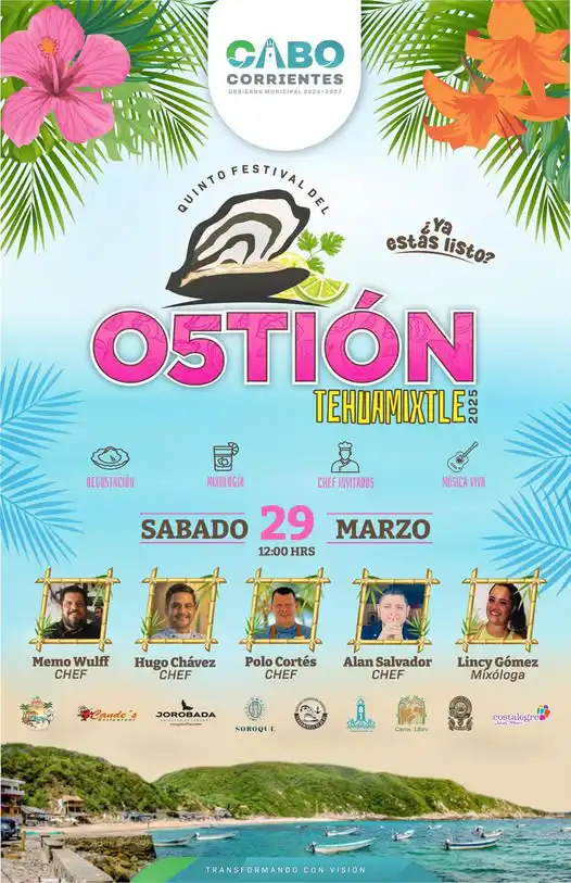 Oyster Festival March 29th at Tehuamixtle