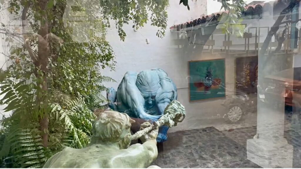 Walking in Puerto Vallarta Hidden Art Corridor 