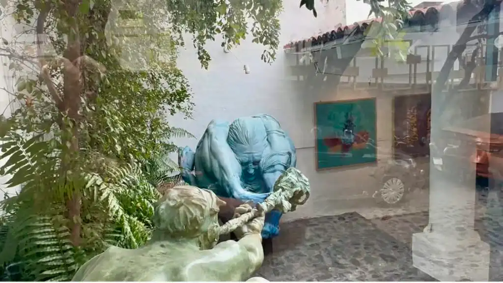 Walking in Puerto Vallarta Hidden Art Corridor 