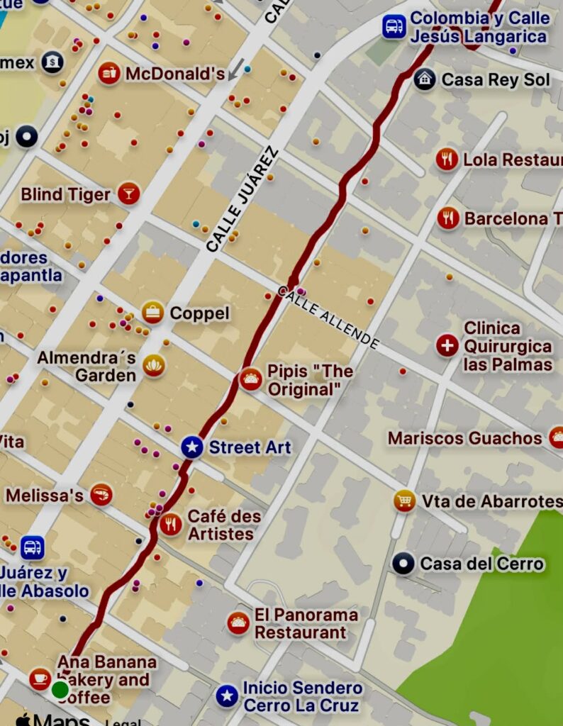 Walking in Puerto Vallarta Hidden Art Corridor 