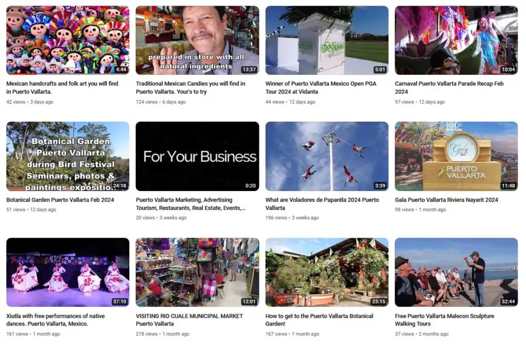 Youtube Puerto Vallarta YouTube: https://youtube.com/promovision/videos