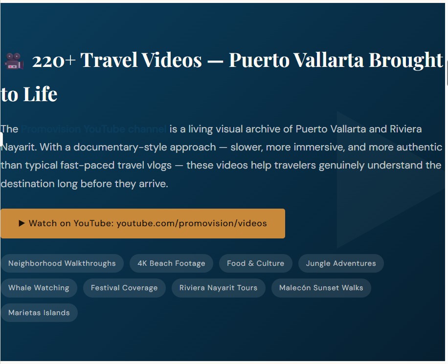 About us Promovisionpv.com #1 Travel Guide