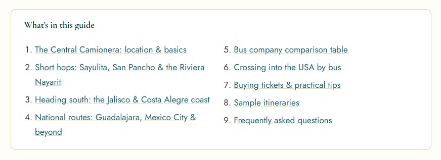 Discover Mexico by Bus via Puerto Vallarta