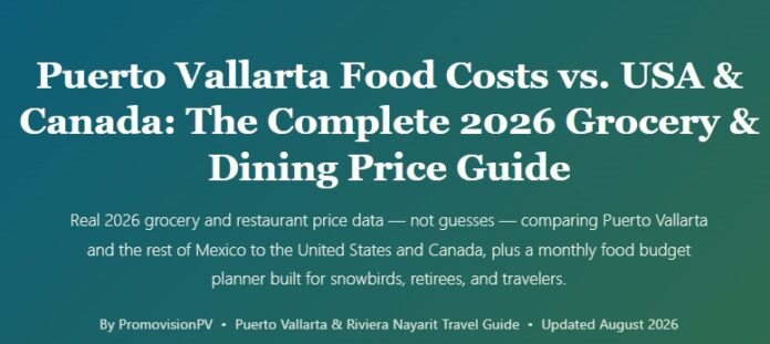 Puerto Vallarta Food Costs vs. USA & Canada: