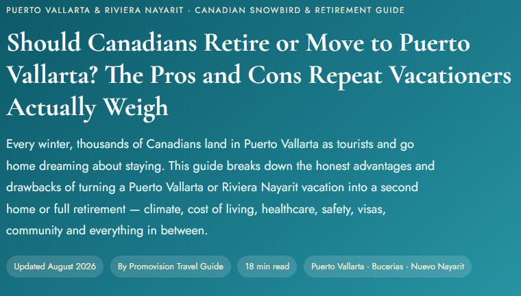 #1 for Expats Canadians in Mexico