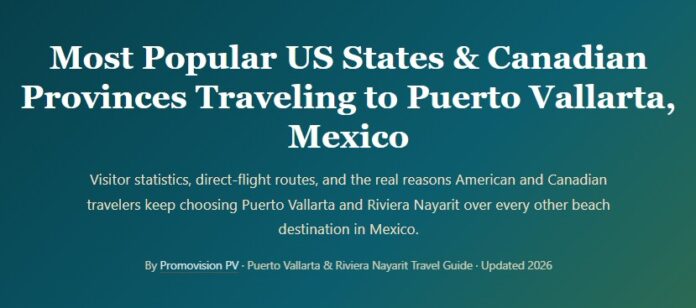 Puerto Vallarta Most Popular US States & Canadian Provinces