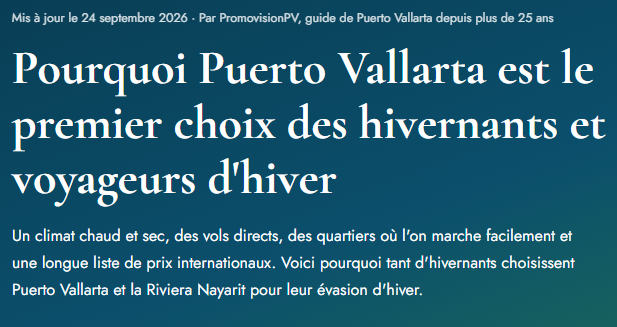 Puerto Vallarta en Francais