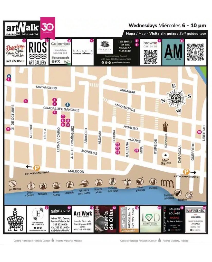 Puerto Vallarta ArtWalk Wednesdays 2026-2027