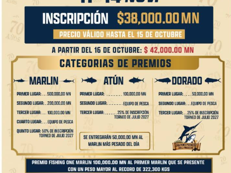 Puerto Vallarta Fishing Tournament 70th Anniversary
